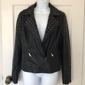 Faux leather jacket
